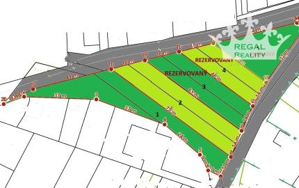 POZEMOK  č. 2, 920 m2, stavebné povolenie, Súlovce ,okr. TO