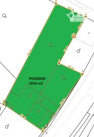 Výhradne: POZEMOK, 1016 m2, KRUŠOVCE, okr. Topoľčany