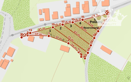 POZEMOK  č. 2, 920 m2, stavebné povolenie, Súlovce ,okr. TO