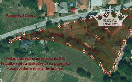 Predaný: POZEMOK  č. 1, 1047 m2, Súlovce ,okr. TO