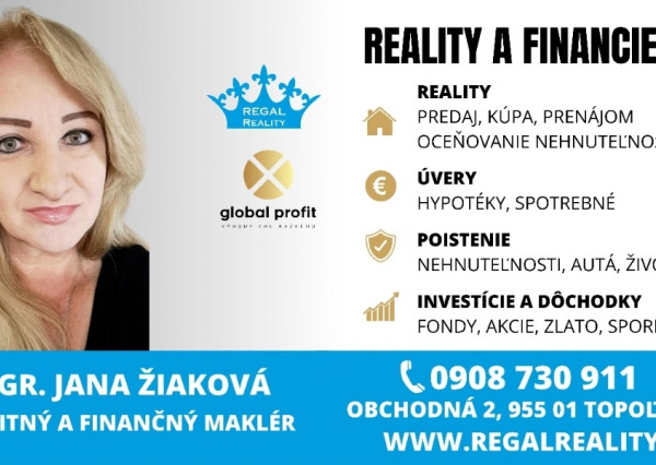 ZNÍŽANÁ CENA  - Krásny slnečný 2izbový byt v širšom centre Prievidze