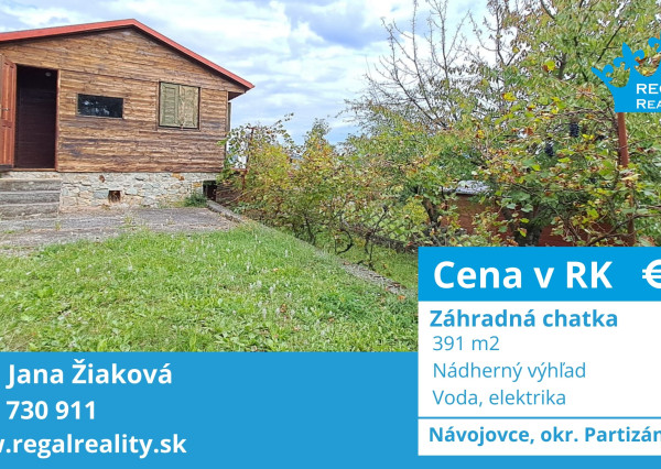 Záhradná chatka s nádherným výhľadom - miesto na relax