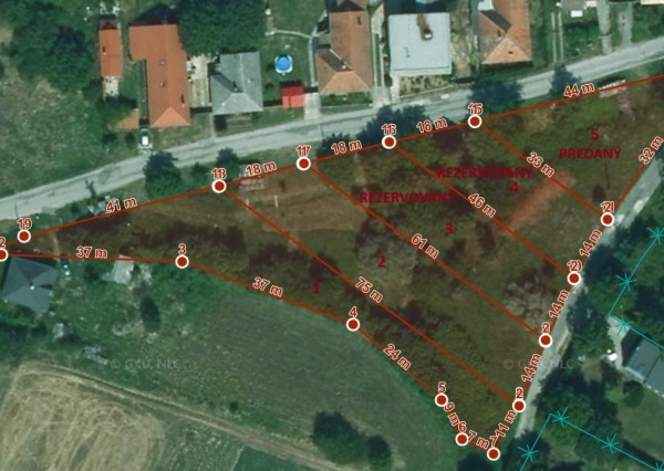 POZEMOK  č. 2, 920 m2, stavebné povolenie, Súlovce ,okr. TO